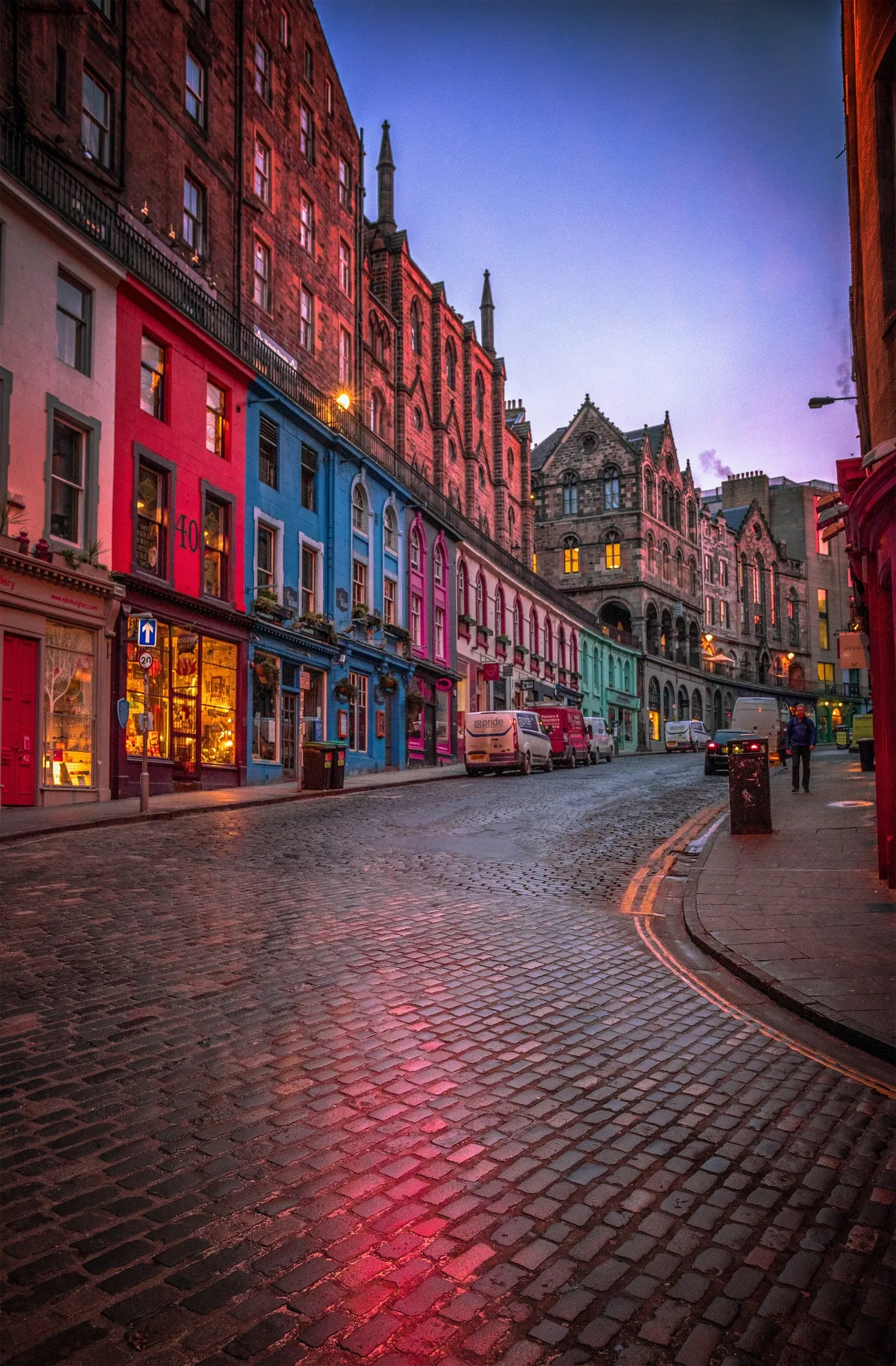 The Old Town after dark